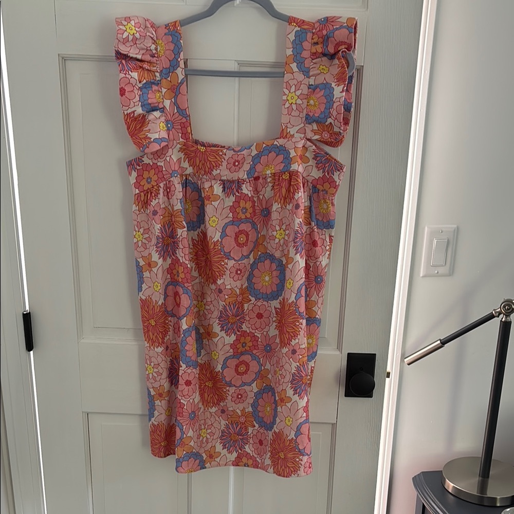 Tuckernuck- Floral Ruffle Sleeve Women's Dress